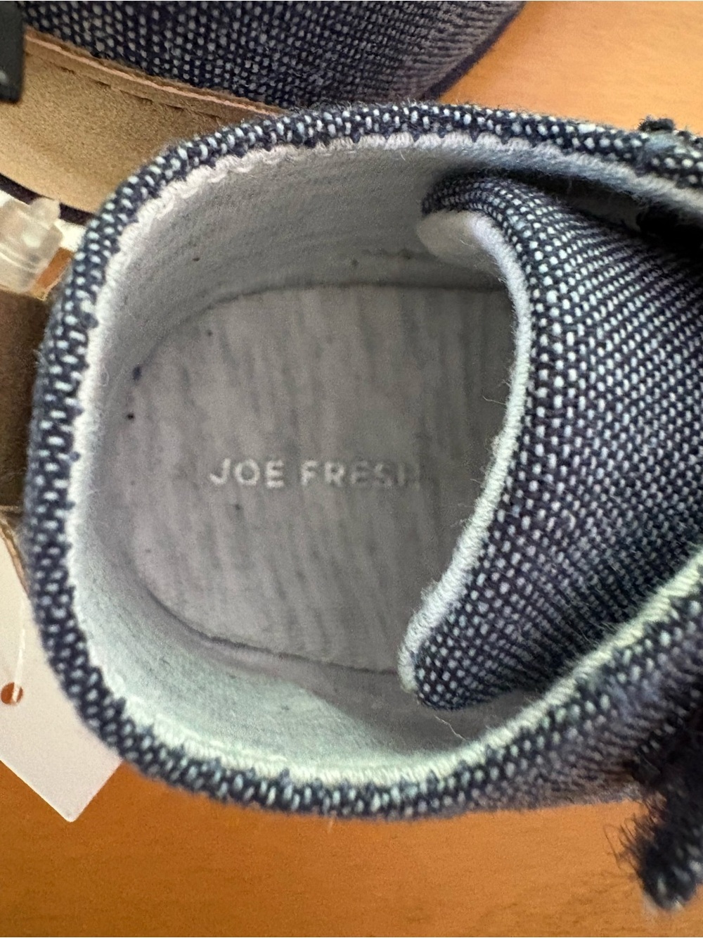 Joe Fresh Navy Canvas Sneakers with Red Accents - Picture 4 of 6